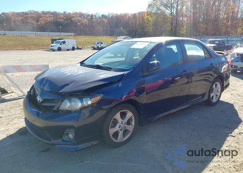 2012 Toyota Corolla S z USA, uszkodzony, nr VIN 2T1BU4EE6CC783988